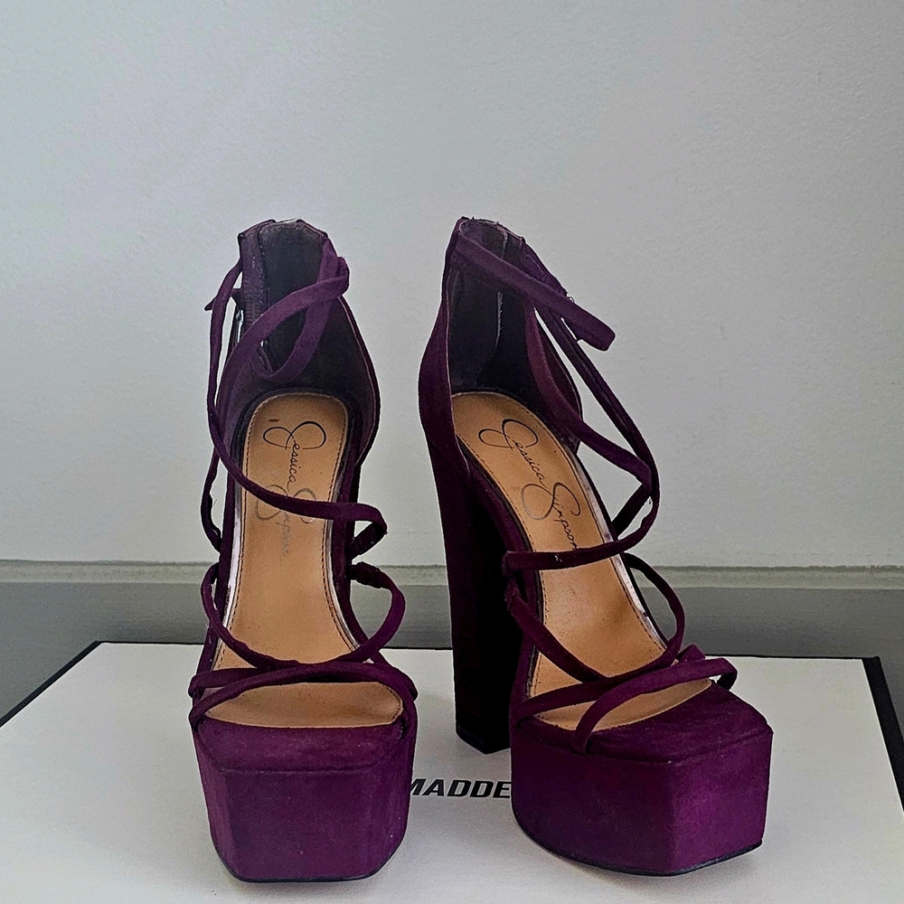 Jessica Simpson Purple Platform Heels